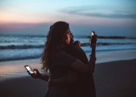 man and woman micro cheating