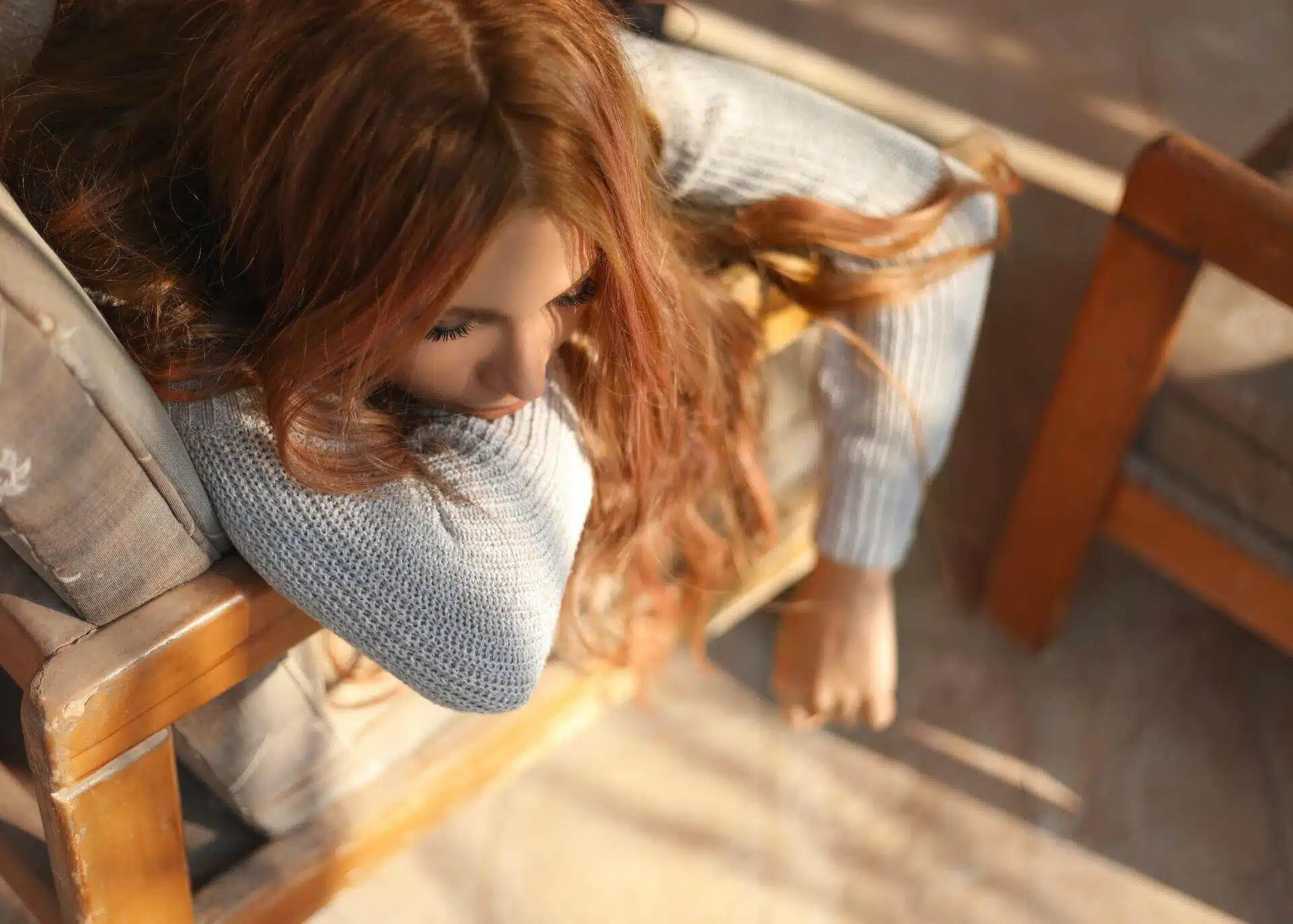 woman contemplating
