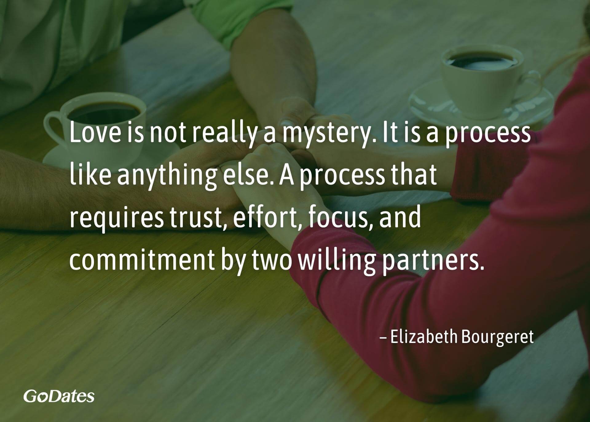 Love is a process quote