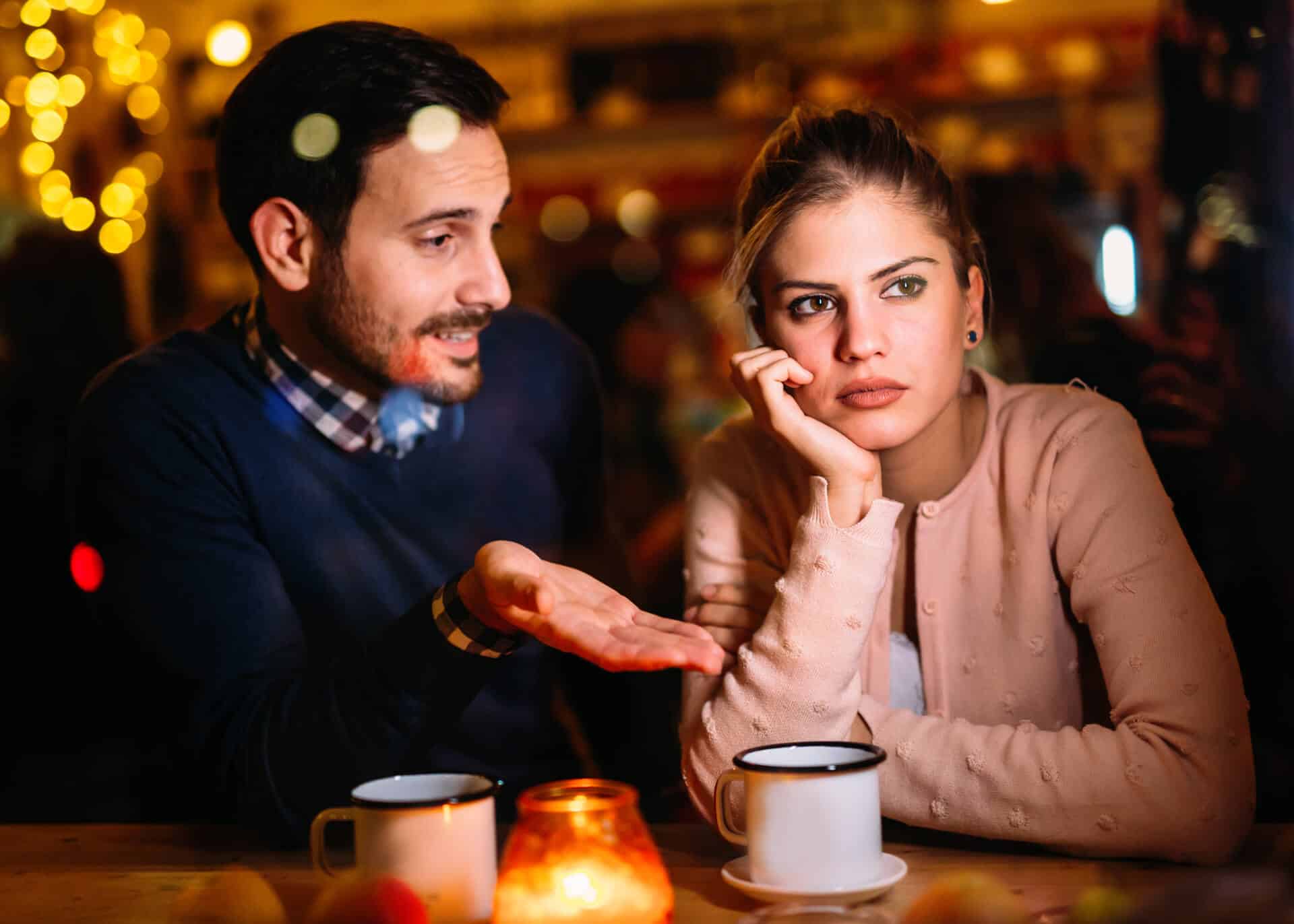 woman on a date not attracted to a man